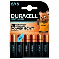 Duracell Optimum Power Boost  6'lı Aa Kalem Pil