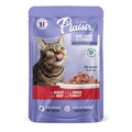 Plaisir Parça Etli Sığır Hindili Kedi Yaş Mama 100 g