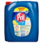 Pril Sıvı Elde Bulaşık Yıkama Deterjanı Limon Kokulu 4 Kg