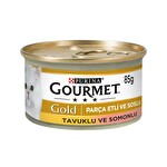 Gourmet Gold Parça Etli Ve Soslu Somon Tavuk 85 Gr