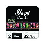 Sleepy Siyah Premium Plus Günlük Ped Uzun 32'li