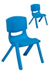 Junior 2 Adet Ergonomik Konforlu Anaokulu Kreş Çocuk Sandalyesi - Mavi