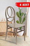 4 Adet Phoenix Cappucino Sandalye / Balkon-bahçe-mutfak