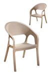2 Adet Garden Cappucino Sandalye