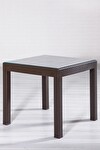 Rattan 80x80 Camlı Kahve Masa - Bahçe&balkon&teras