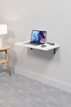 Katlanabilir Duvar Masa Kırma Bilgisayar Mutfak Masası 60x30 Cm Duvara Monte - Beyaz