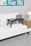 Katlanır Laptop Masası Sehpası Çalışma Yatak Kahvaltı Masası 60x35 Cm - Bendir