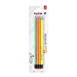 Fatih Neon Silgili Kurşun Kalem 4'lü