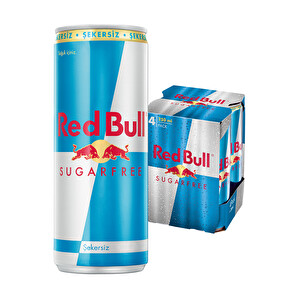 Red Bull Şekersiz Enerji İçeceği 4x250 ml -1