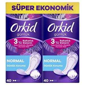 Orkid Günlük Ped Normal Dev Ekonomi Paketi 80 Ped -1