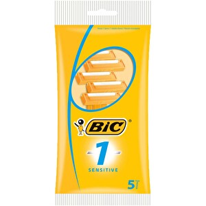Bic 1 Tek Bıçaklı Tıraş Bıçağı 5'li Poşet -1