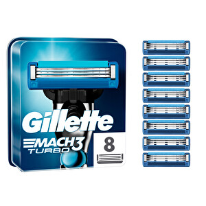 Gillette Mach3 Turbo Yedek Tıraş Bıçağı 8'li -1