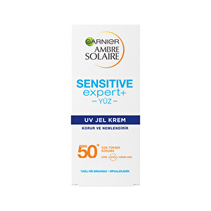Garnier Ambre Solaire Sensitive Expert+ Güneşe Karşı Hassas Ciltler için SPF50+ Güneş Koruyucu Jel Krem 50 ml -1