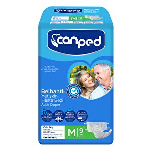 Canped Belbantlı Hasta Bezi Orta 9'lu -1