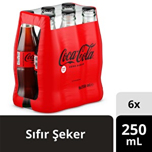 Coca-Cola Zero Sugar 6X250 ml Şişe -1