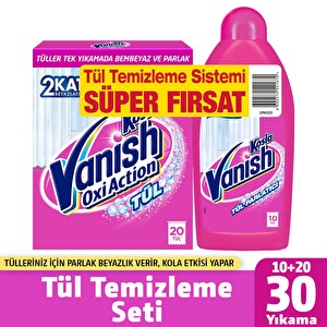 Vanish Kosla Tül Beyazlatıcı- Parlatıcı- Temizleyici Toz  Seti 900 g - 1