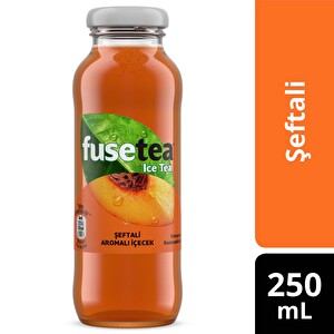 Fuse Tea Soğuk Çay Şeftali Aromalı İçecek Cam 250 ml -1