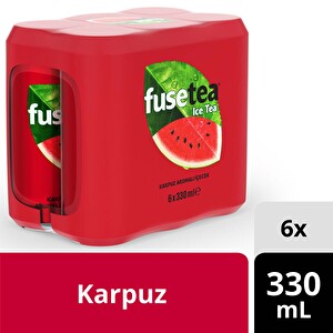 Fuse Tea Soğuk Çay Karpuz Aromalı İçecek Kutu 6x330 ml -1