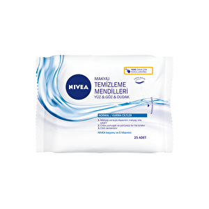Nivea 3'ü 1 Arada Makyaj Temizleme Mendili Normal/Karma Cilt 25 Adet - 1