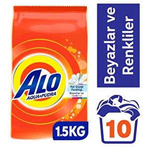 Alo 1-5 Kg Kar Çiçeği Ferahlğı Beyazlar Ve Renkliler Aquapudra Toz Deterjan -1