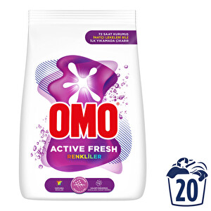 Omo Active Fresh Renkliler Toz Deterjanı 3 KG -1