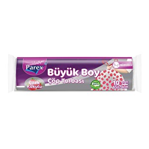 Parex Büzgülü Çöp Torbası Çilek Kokulu Büyük Boy-Yeni -1