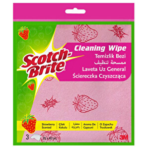 Scotch Brite Çilek Kokulu Temizlik Bezi 3 Parça -1