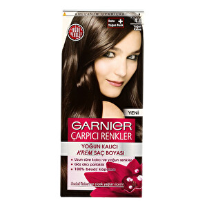 Garnier Çarpıcı Renkler Color Sensation 4-0 Yoğun Kahve Saç Boyası -1