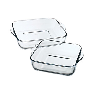 Paşabahçe 159028 Borcam Kare Set 2 Li -1
