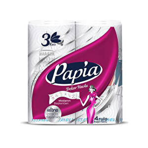 Papia 4'lü Decor Havlu -1