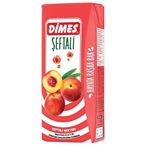 Dimes Şeftali Nektarı 200 ml Tetra Paket -1