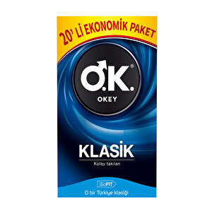 Okey Klasik Prezervatif 20'li -1