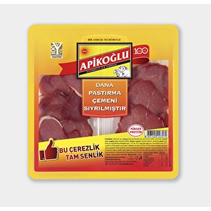 Apikoğlu Çemeni Sıyrılmış Çerezlik Pastırma 100 Gr -1