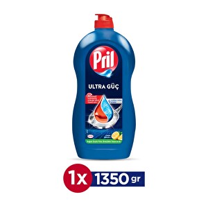 Pril Sıvı Elde Bulaşık Yıkama Deterjanı Power Limon 1350 Gr - 1
