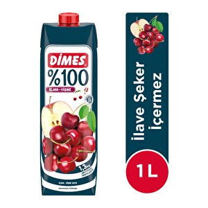 Dimes Elma & Vişne %100 1 Litre - 1