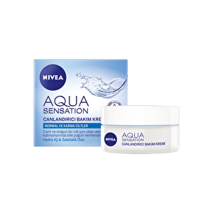 Nivea YÃ¼z BakÄ±m Aqua SensatÄ±on CanlandÄ±rÄ±cÄ± YÃ¼z BakÄ±m Kremi 50 Ml -1