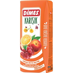 Dimes Karışık Meyveli 200 ml Tetra Paket -1