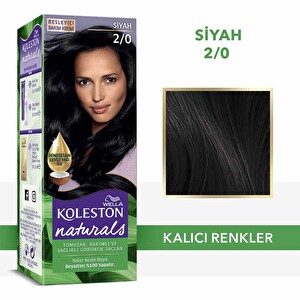 Wella Koleston Naturals Saç Boyası 2/0 Siyah -1