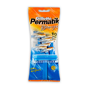Gillette Permatik Banyo Kullan At Tıraş Bıçağı 10'lu -1