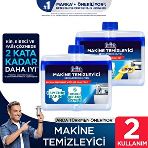 Finish Bulaşık Makinesi Temizleyici- Koku Giderici Hijyenik Bakım Sıvısı (2 x 250 ml) -1