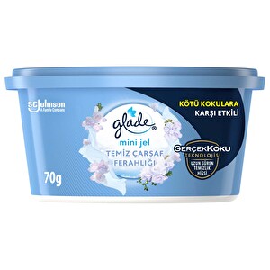 Glade Hava Tazeleyici Jel Mini Jel Temiz Çarşaf Ferahlığı 70g -1