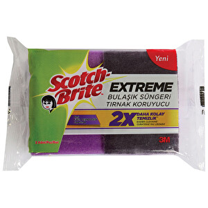 Scotch Brite Extreme Bulaşık Süngeri Tırnak Koruyuculu 2'li -1