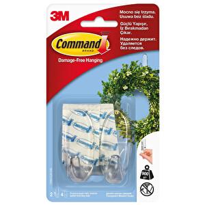 Command Orta Boy Şeffaf Askı -1