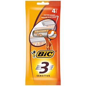 Bic 3 Sensitive 3 Bıçaklı Tıraş Bıçağı 4'lü Poşet -1