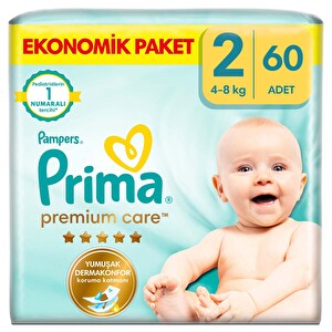 Prima Bebek Bezi Premium Care 2 Numara 60'lÄ± 4-8 Kg Ekonomik Paket - 1