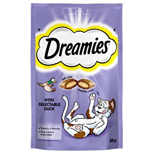Dreamies Ördekli Kedi Ödül Maması 60 G -1