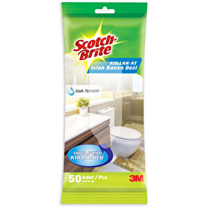 Scotch Brite Kullan-At Islak Banyo Bezi 50 Yaprak -1
