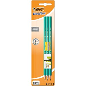 Bic Kurşun Kalem+Silgi+Kalemtıraş Seti -1