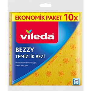 Vileda Bezzy 10'lu Sarı Temizlik Bezi -1