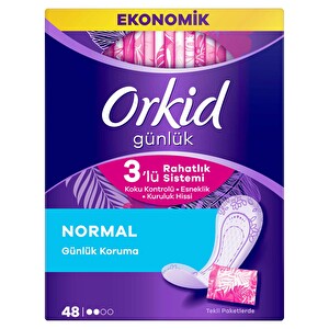Orkid Günlük Ped Günlük Koruma Dev Ekonomi Paketi 48 Ped (Tekli Paketlerde) -1